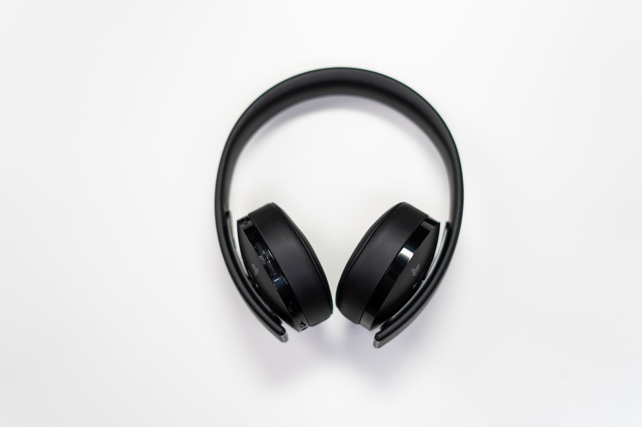 Black wireless headphones